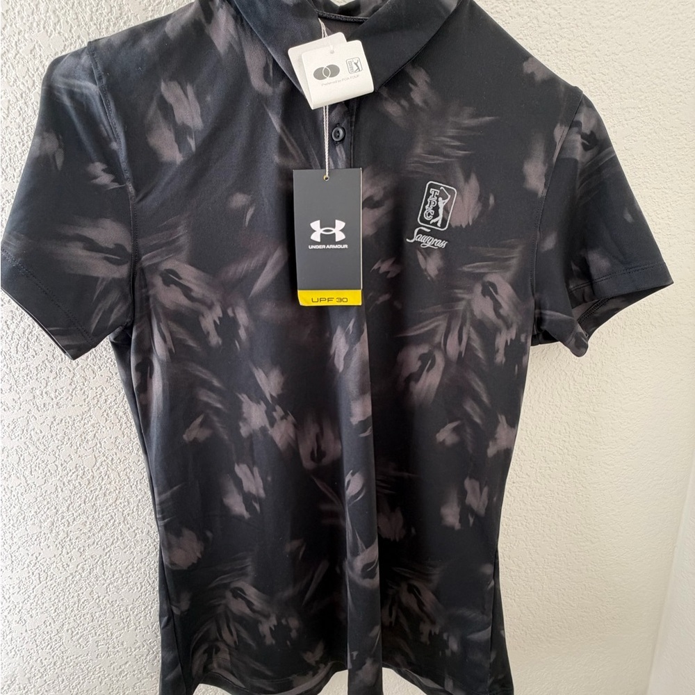Under Armor Golf Polo Shirt. Size Medium Women NWT - Picture 9 of 10